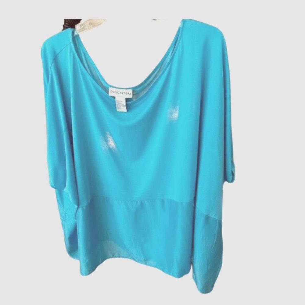 NWT Doncaster Dressy Tee, VERY loose and flowy, size Large (could fit PLUS)